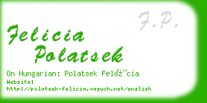 felicia polatsek business card